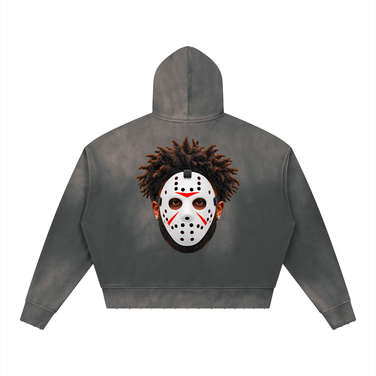 Friday the 15th Sunfade Distressed Boxy Hoodie