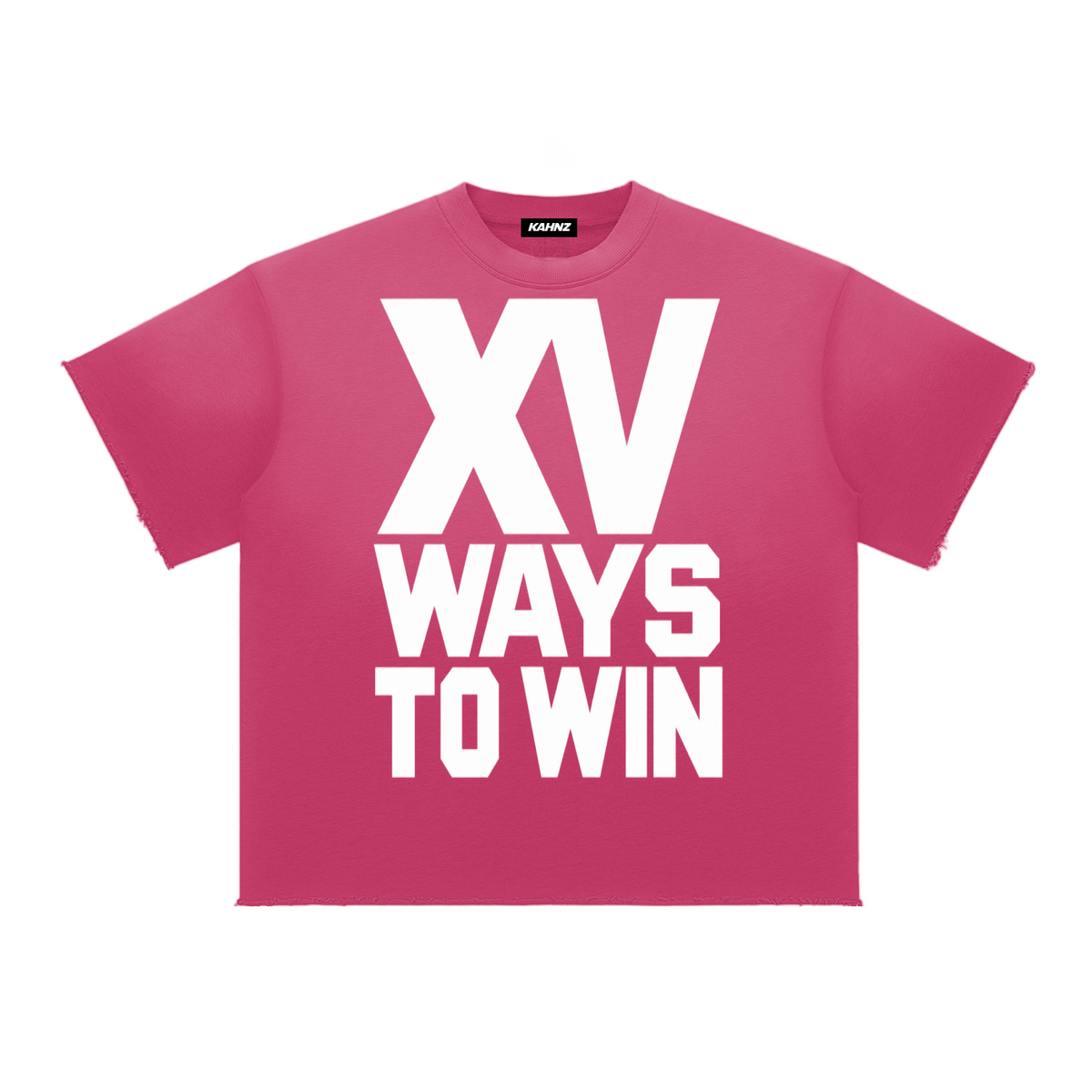 XV Ways to win Sun Fade Raw Edge T-Shirt