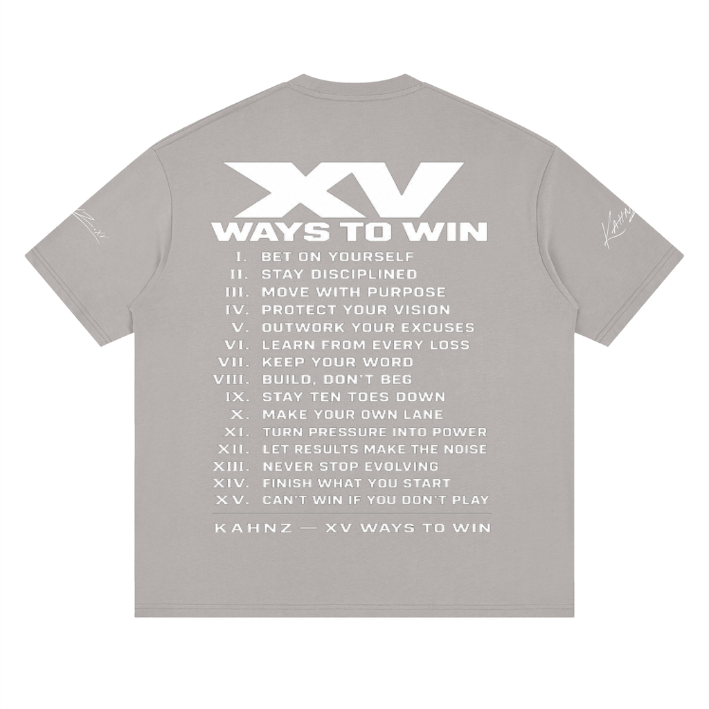 XV WAYS Streetwear Loose Drop Shoulder T-Shirt