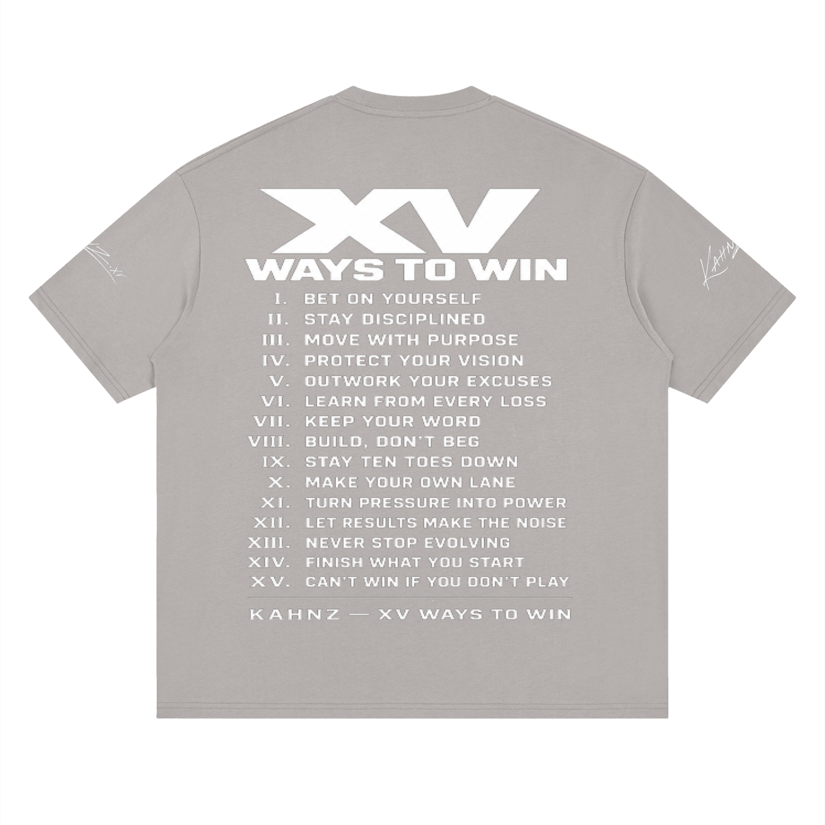XV WAYS Streetwear Loose Drop Shoulder T-Shirt