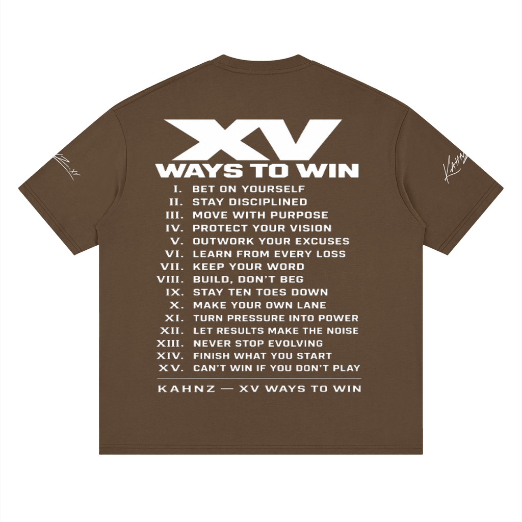 XV WAYS Streetwear Loose Drop Shoulder T-Shirt