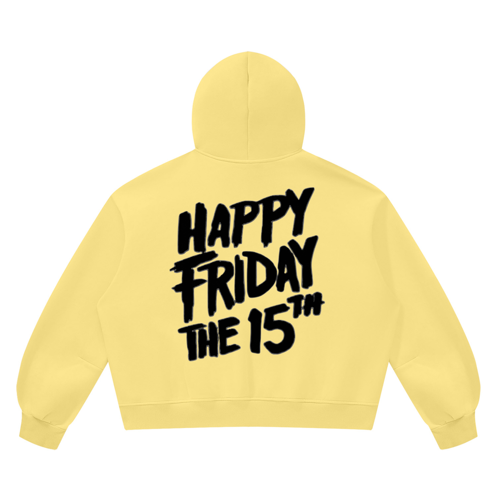 Friday the 15th Unisex Vintage Wash Boxy Fleece Hoodie