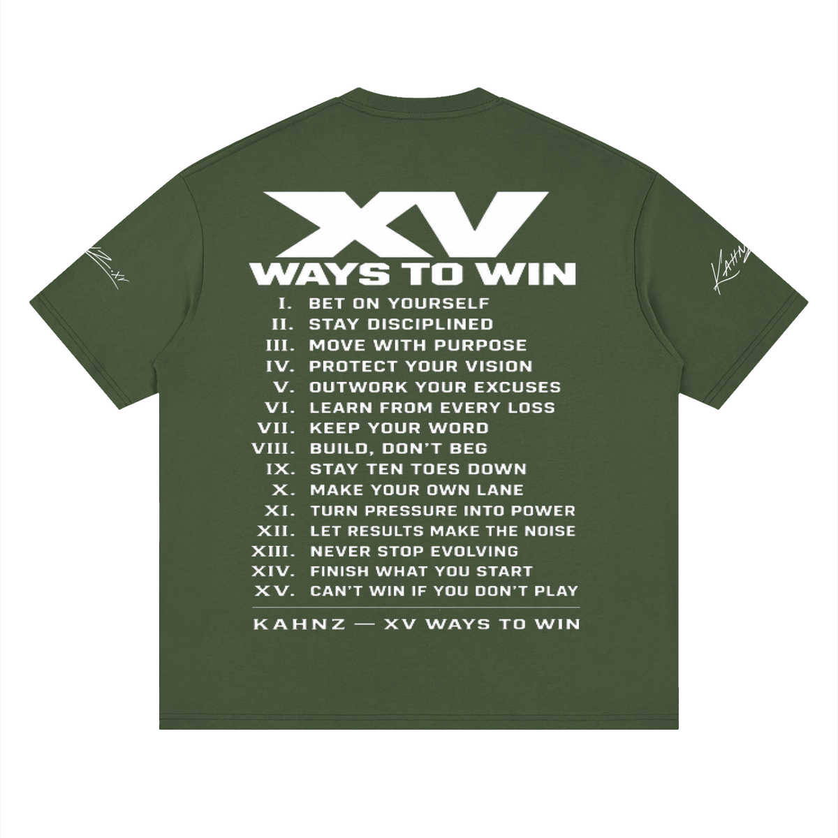 XV WAYS Streetwear Loose Drop Shoulder T-Shirt