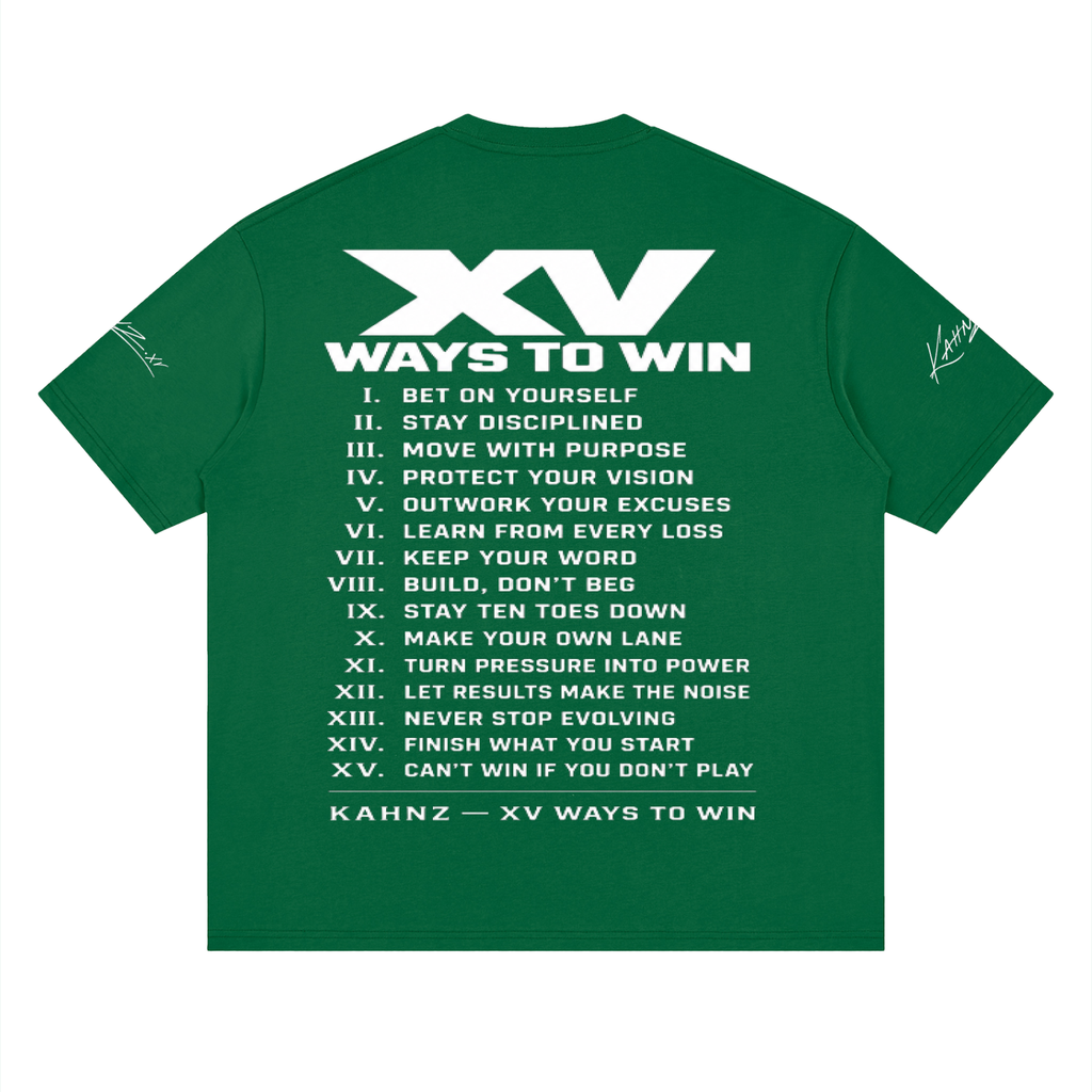 XV WAYS Streetwear Loose Drop Shoulder T-Shirt