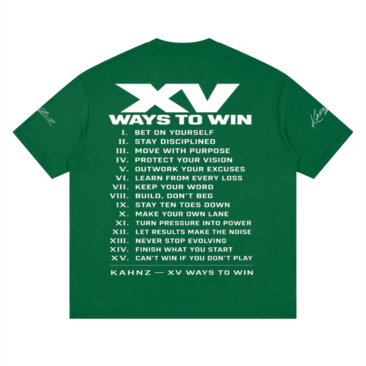 XV WAYS Streetwear Loose Drop Shoulder T-Shirt