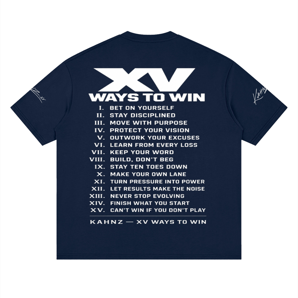 XV WAYS Streetwear Loose Drop Shoulder T-Shirt