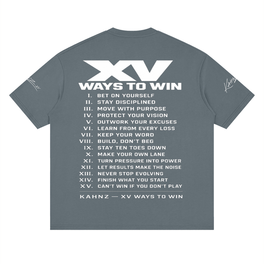 XV WAYS Streetwear Loose Drop Shoulder T-Shirt
