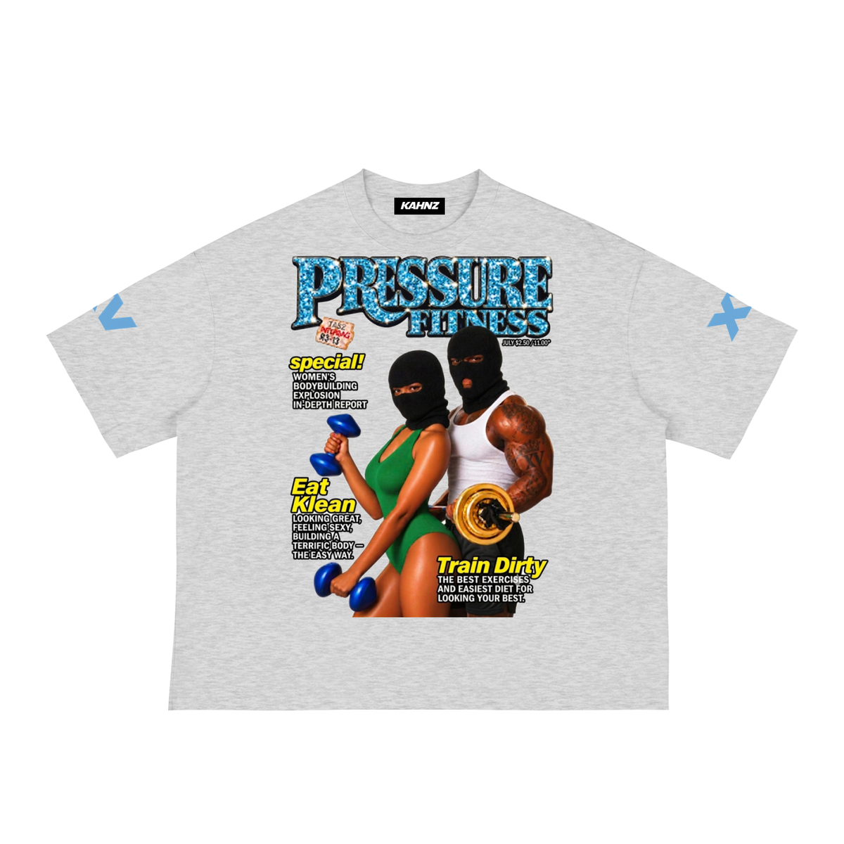 Pressure Fitness Magazine Loose Boxy Tee