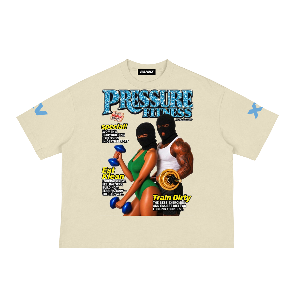 Pressure Fitness Magazine Loose Boxy Tee