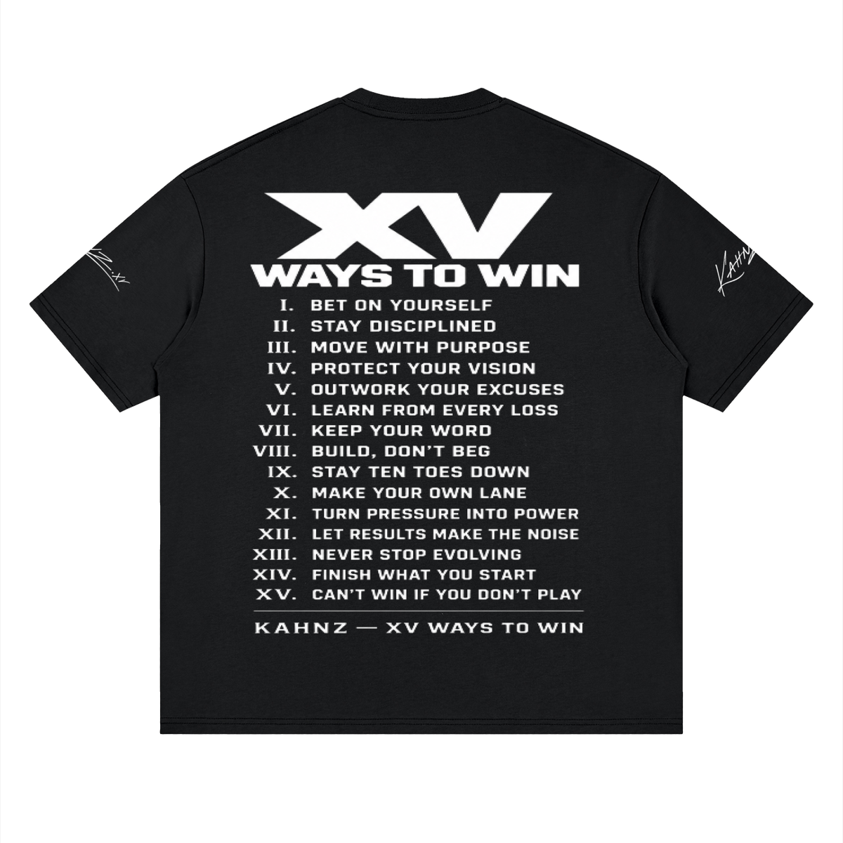 XV WAYS Streetwear Loose Drop Shoulder T-Shirt