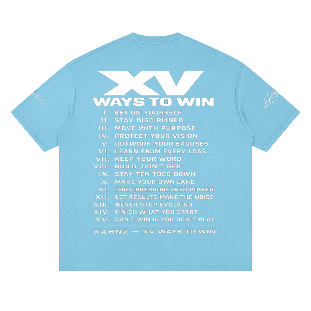 XV WAYS Streetwear Loose Drop Shoulder T-Shirt