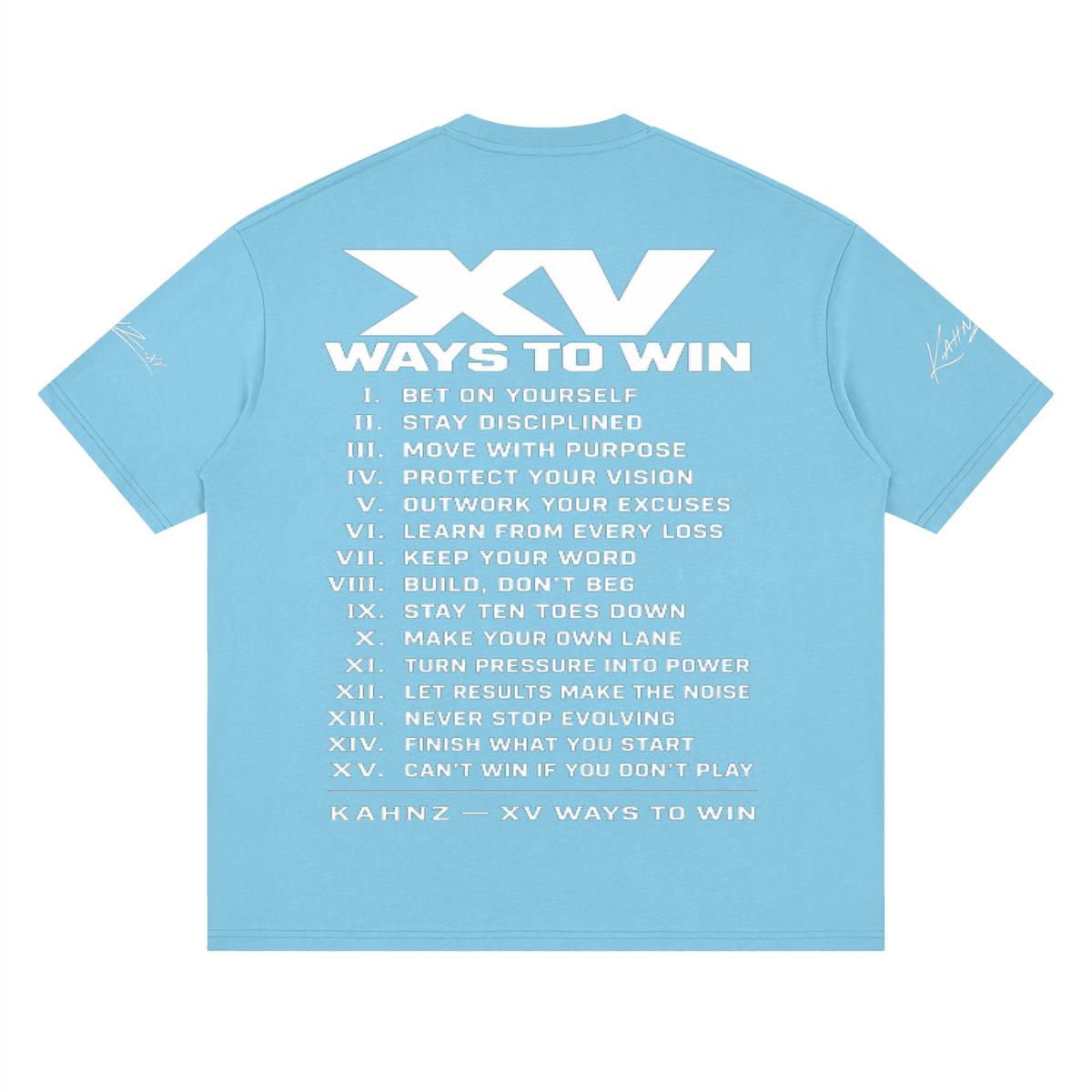 XV WAYS Streetwear Loose Drop Shoulder T-Shirt