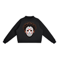 Lady Kahnz Essential Fleece Mock-Neck Crew Sweatshirt