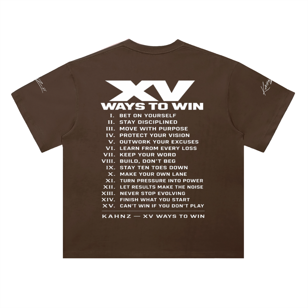 XV WAYS  Heavyweight Drop Shoulder Cotton T-Shirt
