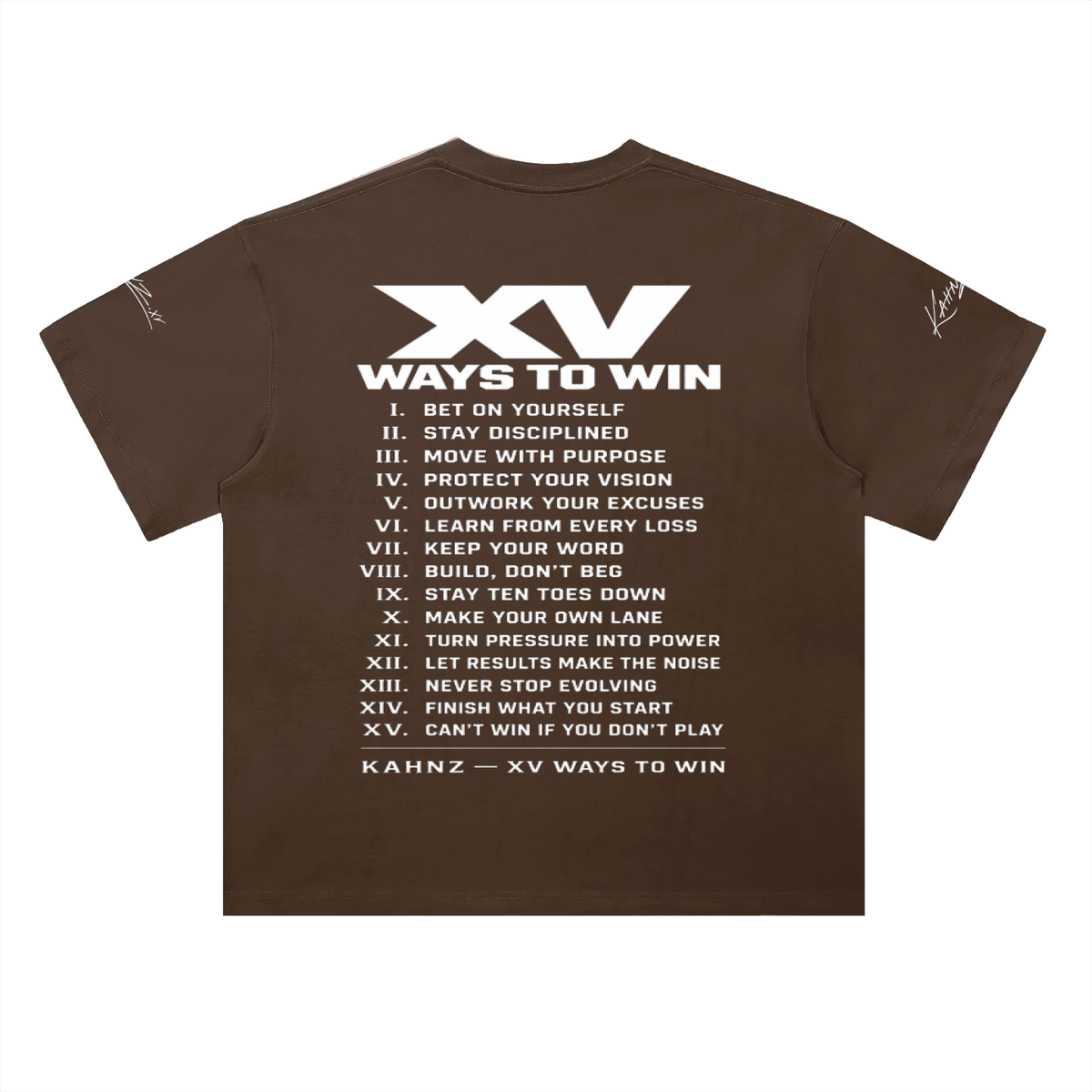 XV WAYS  Heavyweight Drop Shoulder Cotton T-Shirt