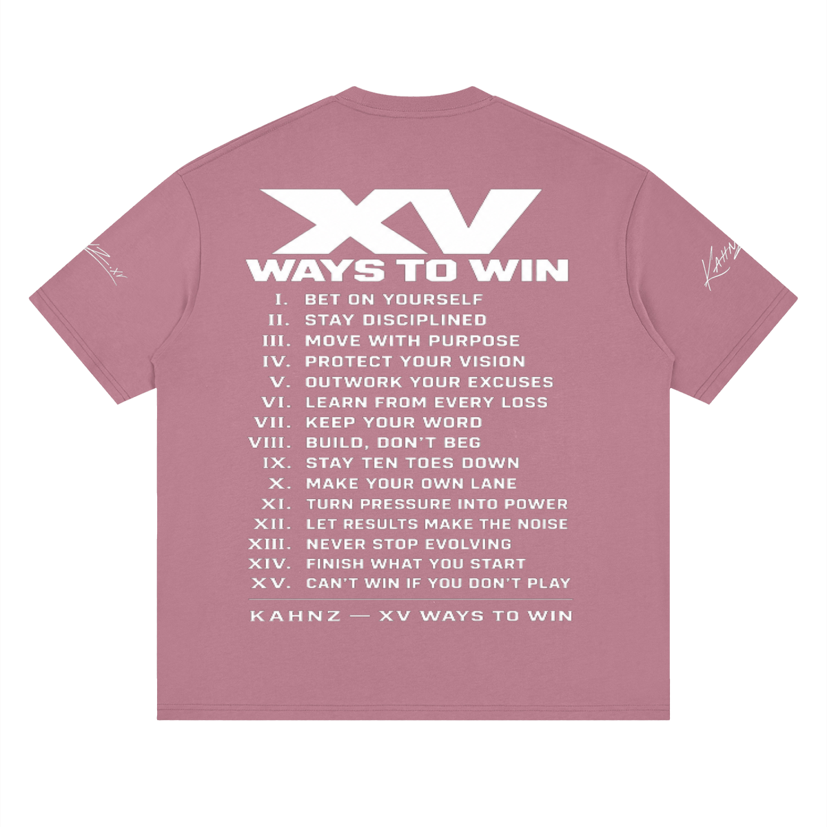 XV WAYS Streetwear Loose Drop Shoulder T-Shirt