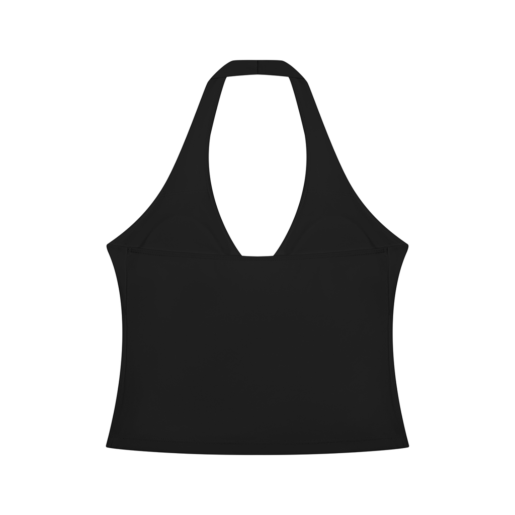 Kahnz Women’s Ruched Halter Yoga Tank Top