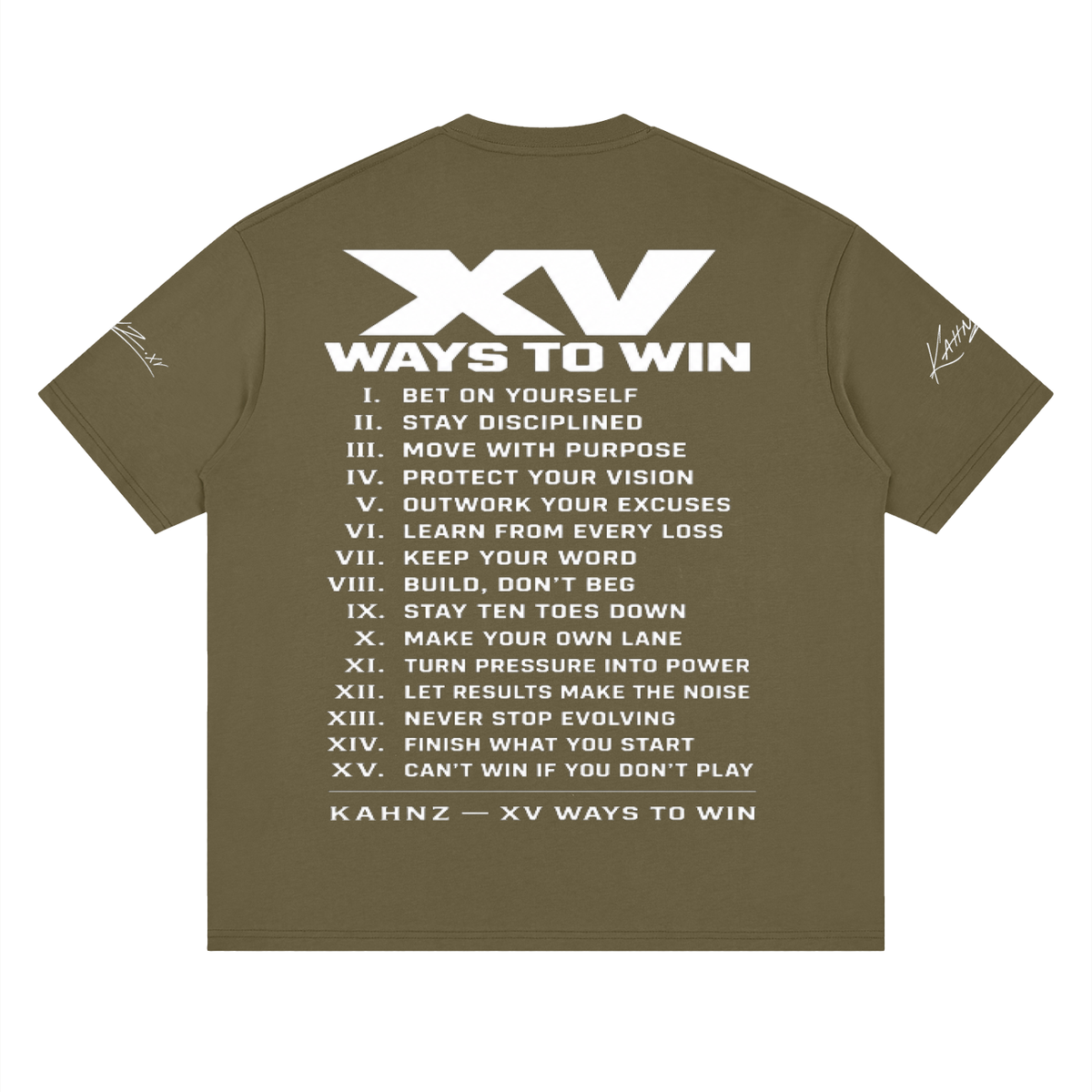 XV WAYS Streetwear Loose Drop Shoulder T-Shirt