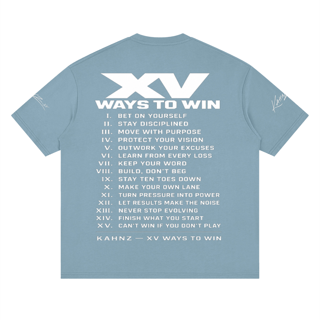 XV WAYS Streetwear Loose Drop Shoulder T-Shirt