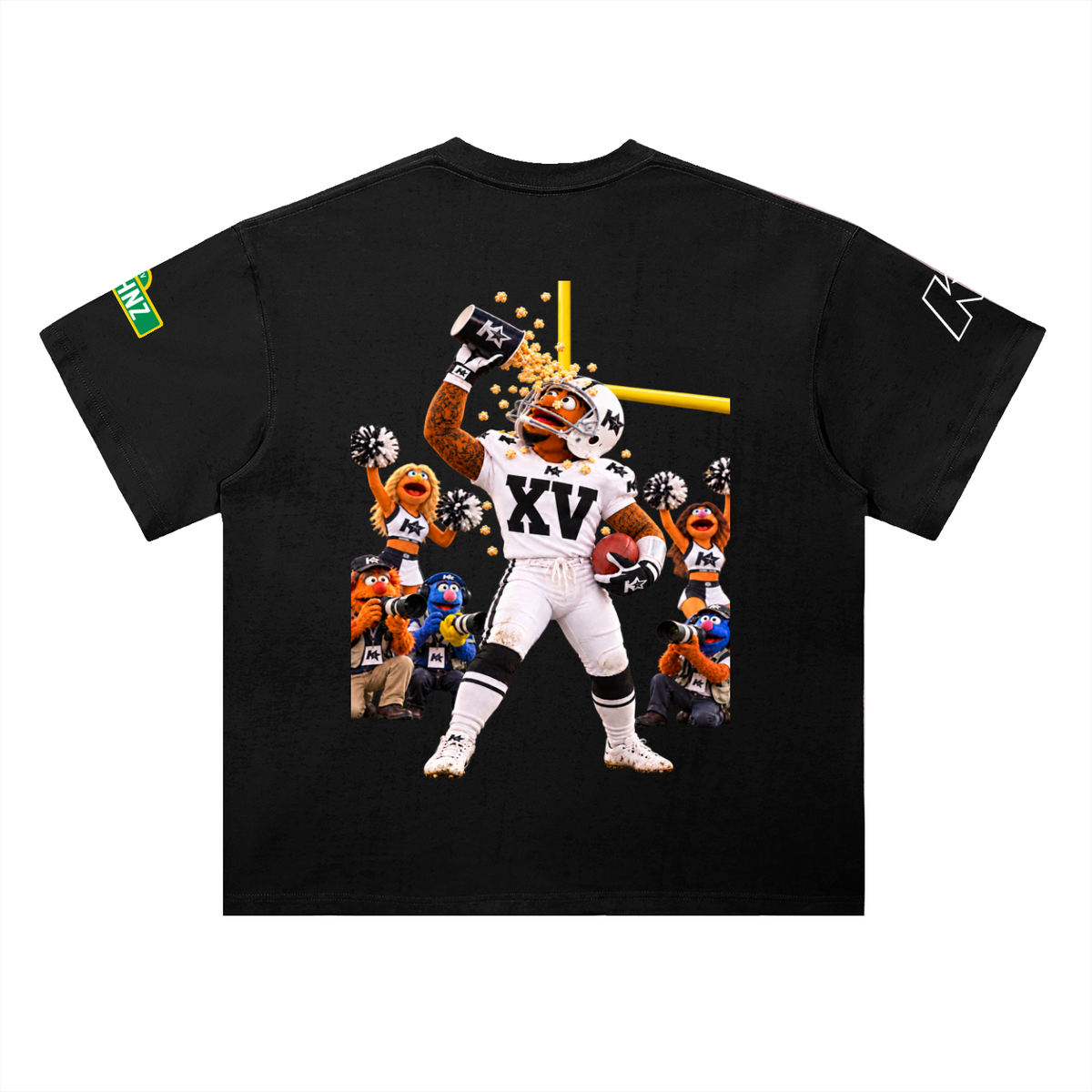 Whoa Knows Sesame Streetwise Heavyweight Drop Shoulder Cotton T-Shirt