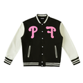 Eat Klean Train Dirty Two-Tone Fleeced Varsity Jacket