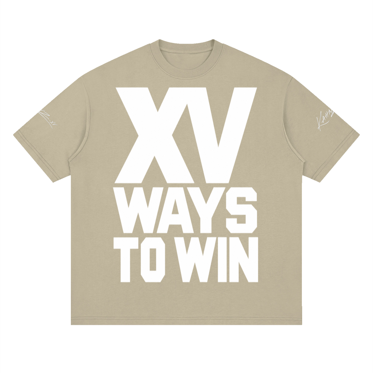 XV WAYS Streetwear Loose Drop Shoulder T-Shirt