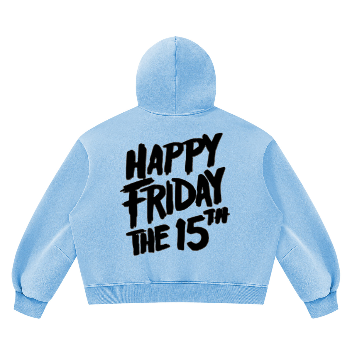 Friday the 15th Unisex Vintage Wash Boxy Fleece Hoodie