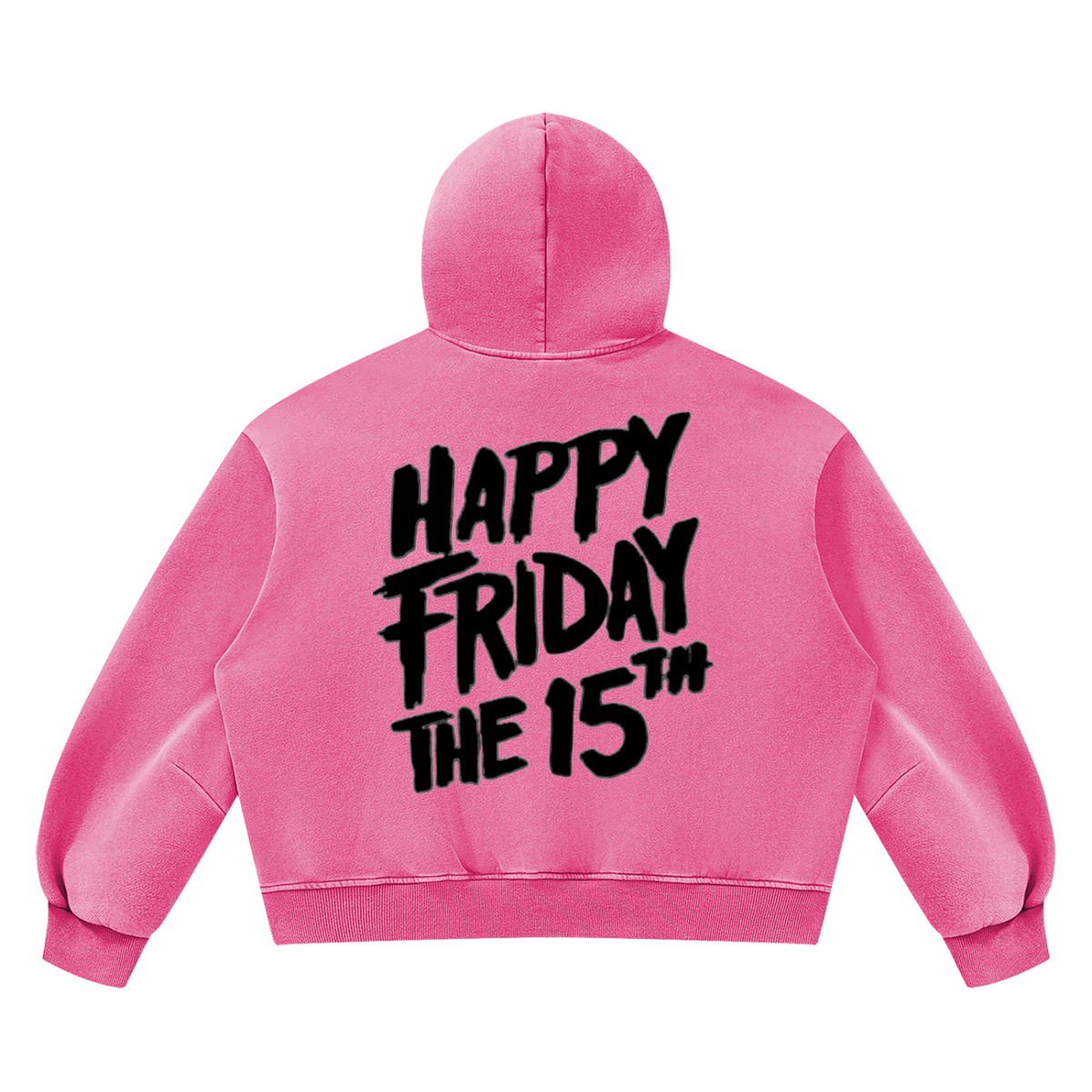 Friday the 15th Unisex Vintage Wash Boxy Fleece Hoodie