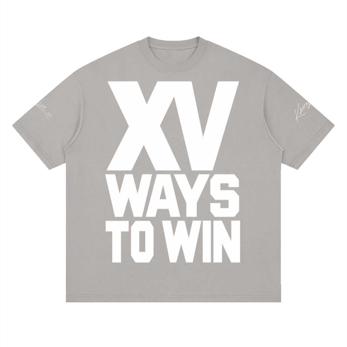 XV WAYS Streetwear Loose Drop Shoulder T-Shirt
