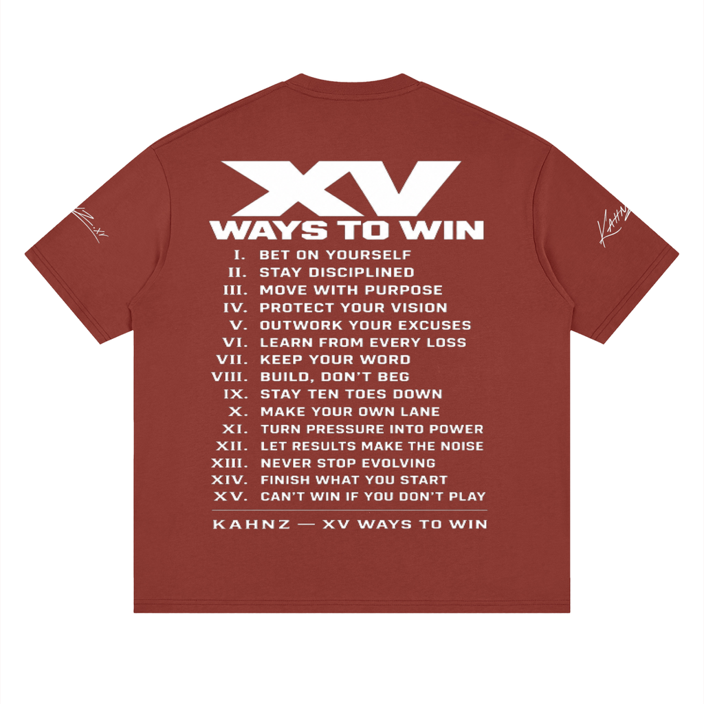 XV WAYS Streetwear Loose Drop Shoulder T-Shirt