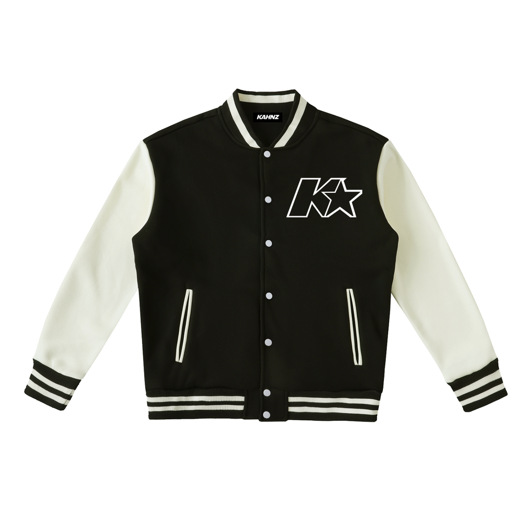 Self titled Two-Tone Fleeced Varsity Jacket