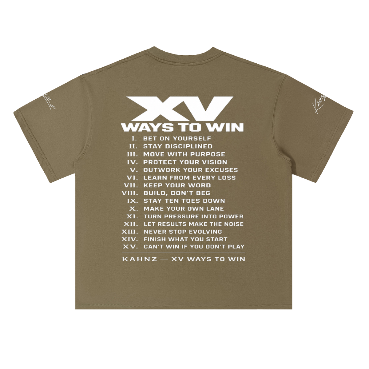 XV WAYS  Heavyweight Drop Shoulder Cotton T-Shirt